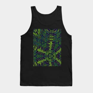 Green abstract waves Tank Top